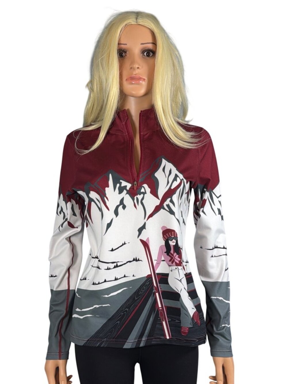 Krimson Klover Quarter Zip Mid-weight Base Layer Top W's M MSRP$120
